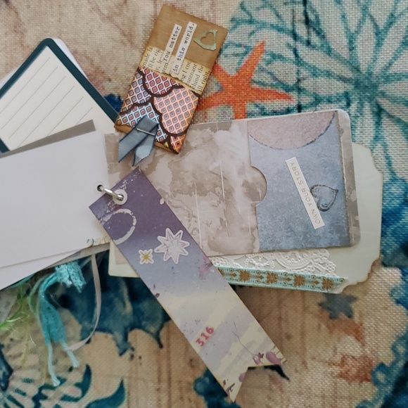 π2xHPπ"Make Today Count" Personal Shabby Chic Flip Journal - Picture 13 of 16